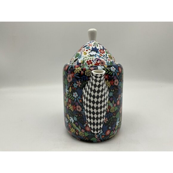 Gracie Stechcol Mad Hatter Design TEAPOT Bone China Made in England Collectible - Picture 8 of 16